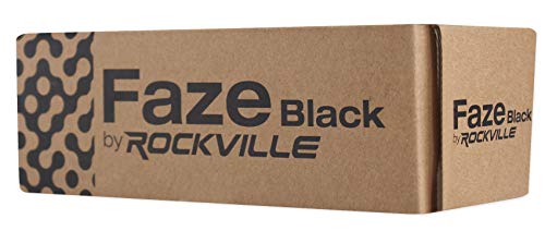 Rockville Faze 50w Portable Bluetooth Speaker TWS Wireless Link Waterproof, Black (Faze Black)