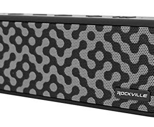 Rockville Faze 50w Portable Bluetooth Speaker TWS Wireless Link Waterproof, Black (Faze Black)