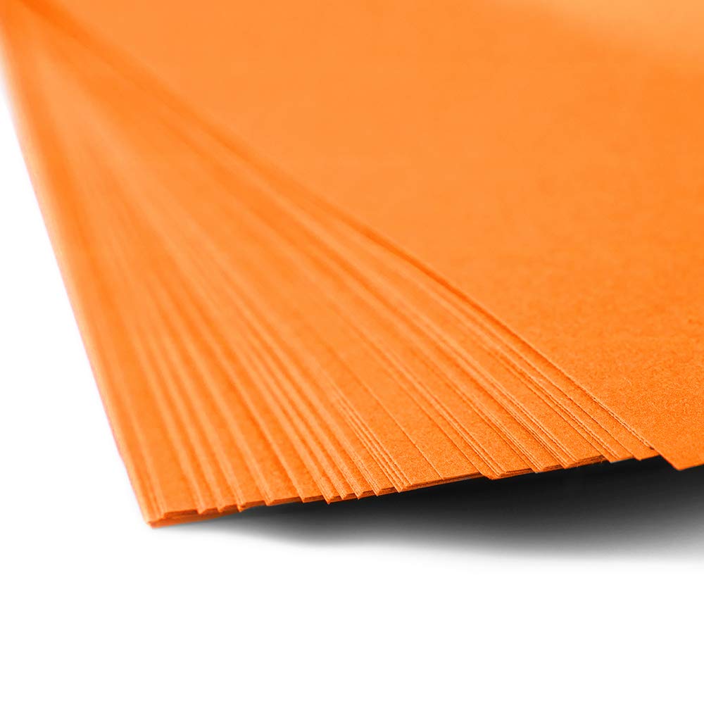 JAM PAPER Colored 24lb Paper - 90 gsm - 8.5 x 11 - Ultra Orange - 100 Sheets/Pack