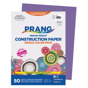 prang (formerly sunworks) construction paper, violet, 9" x 12", 50 sheets