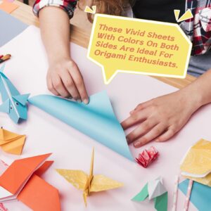 Origami Paper Double Sided Color 200 Sheets,6x6 inch Origami Paper 20 Colors,Origami Paper kit for kids Ages 5-8 8-12,Colored Paper Kit Gifts for Beginners (Colorful)