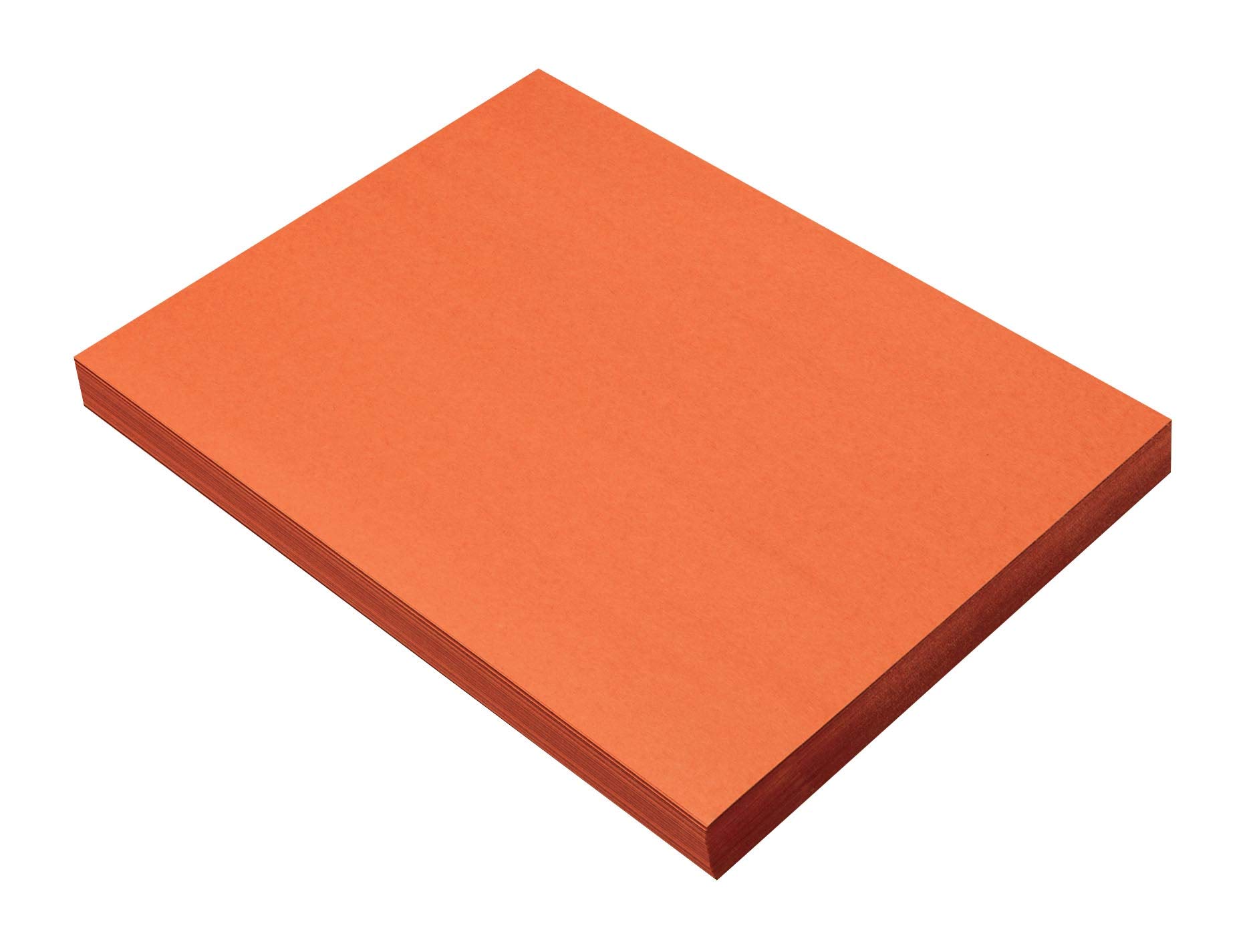 Prang Construction Paper Bundle - White and Orange (100 Sheets Each)