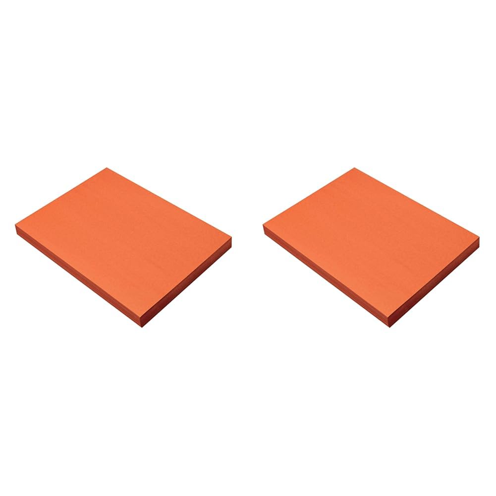 Prang (Formerly SunWorks) Construction Paper, Orange, 9" x 12", 100 Sheets (Pack of 2)