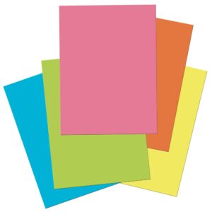 Tru-Ray® Heavyweight Construction Paper Pad, 5 Assorted Hot Colors, 9" x 12", 40 Sheets