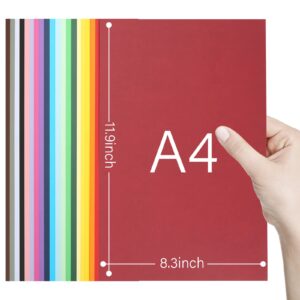 Shindel Heavyweight Construction Paper, Premium Cardstock Heavyweight Paper for Back to School Supplies, 8.3 x 11.7 Inches, 100 Sheets