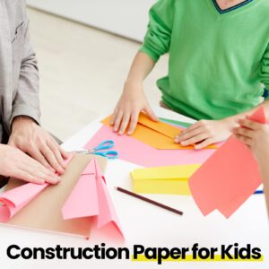 500 Pieces Construction Paper Bulk 12'' x 18'' Card Stock Printer Paper Craft Lightweight Art Colored Paper for Kids Adults School Drawing(Fresh Color)