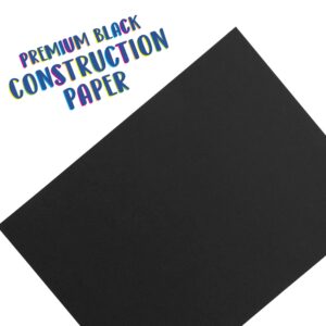 Crayola Black Construction Paper, Premium Art Supplies, Standard Size, 50 Count