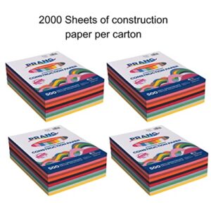 Prang (Formerly Art Street) Construction Paper, 10 Assorted Colors, Standard Weight, 9" x 12", 500 Sheets, 4 Count