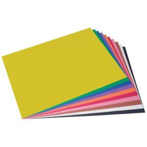 Prang (Formerly SunWorks) Construction Paper, 10 Assorted Colors, 24" x 36", 50 Sheets