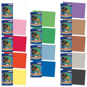 Kaplan Pacon Construction Paper Assorted Colors 50 Sheet Packs 12" x 18" - 700 Sheets Total