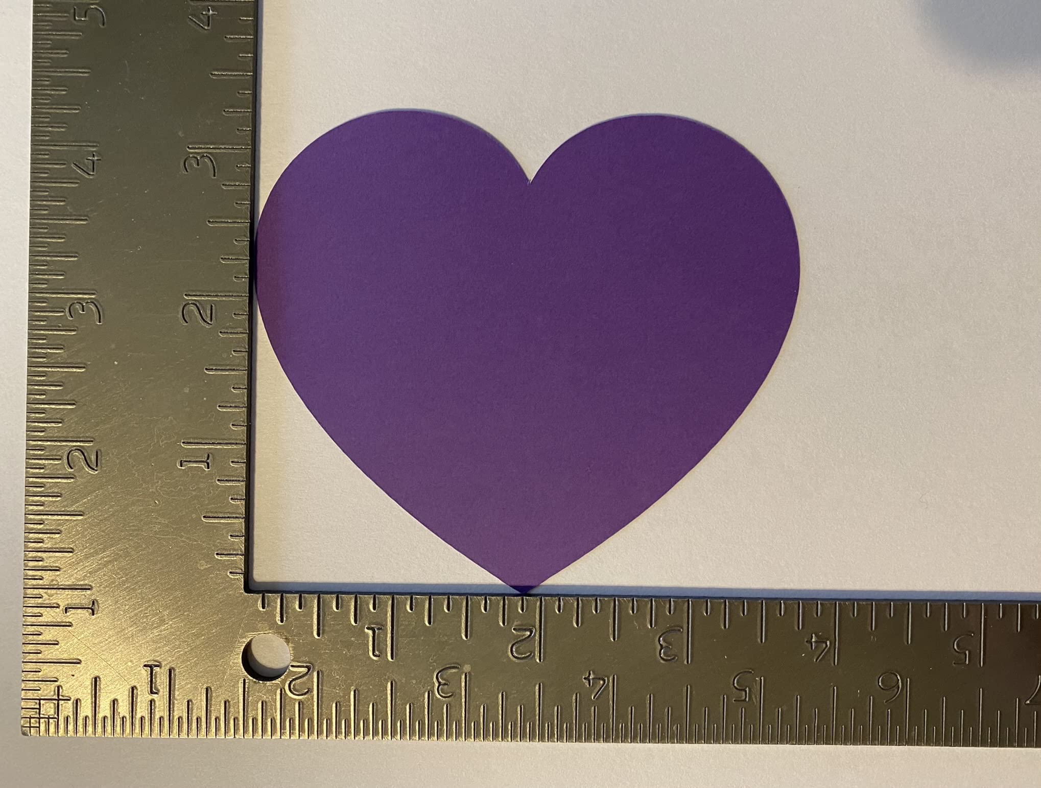 30 Count Purple Heart Cut Outs, Heart Die Cuts, Valentine Confetti, Valentine Cutouts, Valentine Die Cuts, Wedding Die Cuts, 3 3/4 Inch