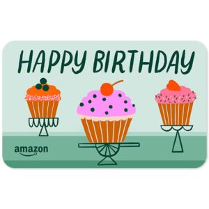 amazon egift card - happy birthday cupcake