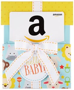 amazon.com gift card in a hello baby reveal