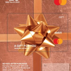 $25 Mastercard Gift Card (plus $3.95 Purchase Fee)