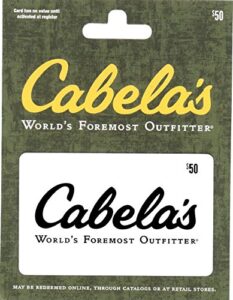 cabela's $50 gift card