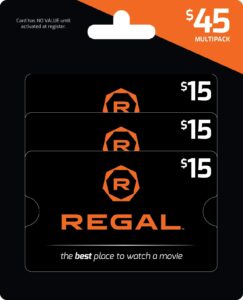 regal entertainment group mp $45 gift card