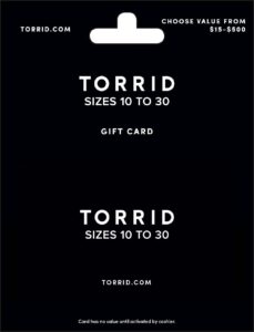 torrid gift card