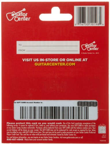 Guitar Center Gift Card $50