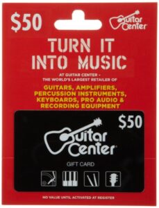 guitar center gift card $50