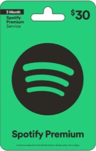 spotify gift card $30