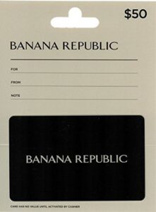 banana republic $50 gift card