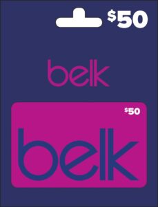 belk gift card $50