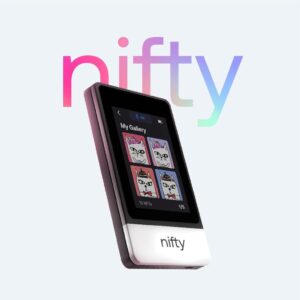 SecuX Nifty - Award-Winning All-in-One NFT & Crypto Hardware Wallet with a 2.8” Color Touchscreen and 5000+ Coins, Tokens and NFTs Support, Beginners’ Best Choice