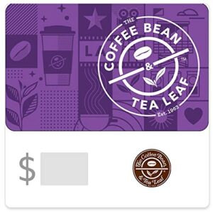 the coffee bean & tea leaf castle egift card