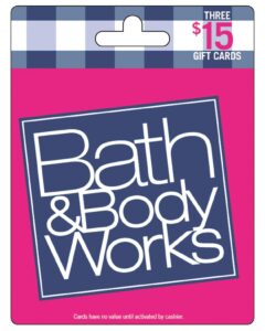 bath & body works multipack gift card