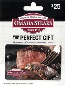 omaha steaks gift card $25