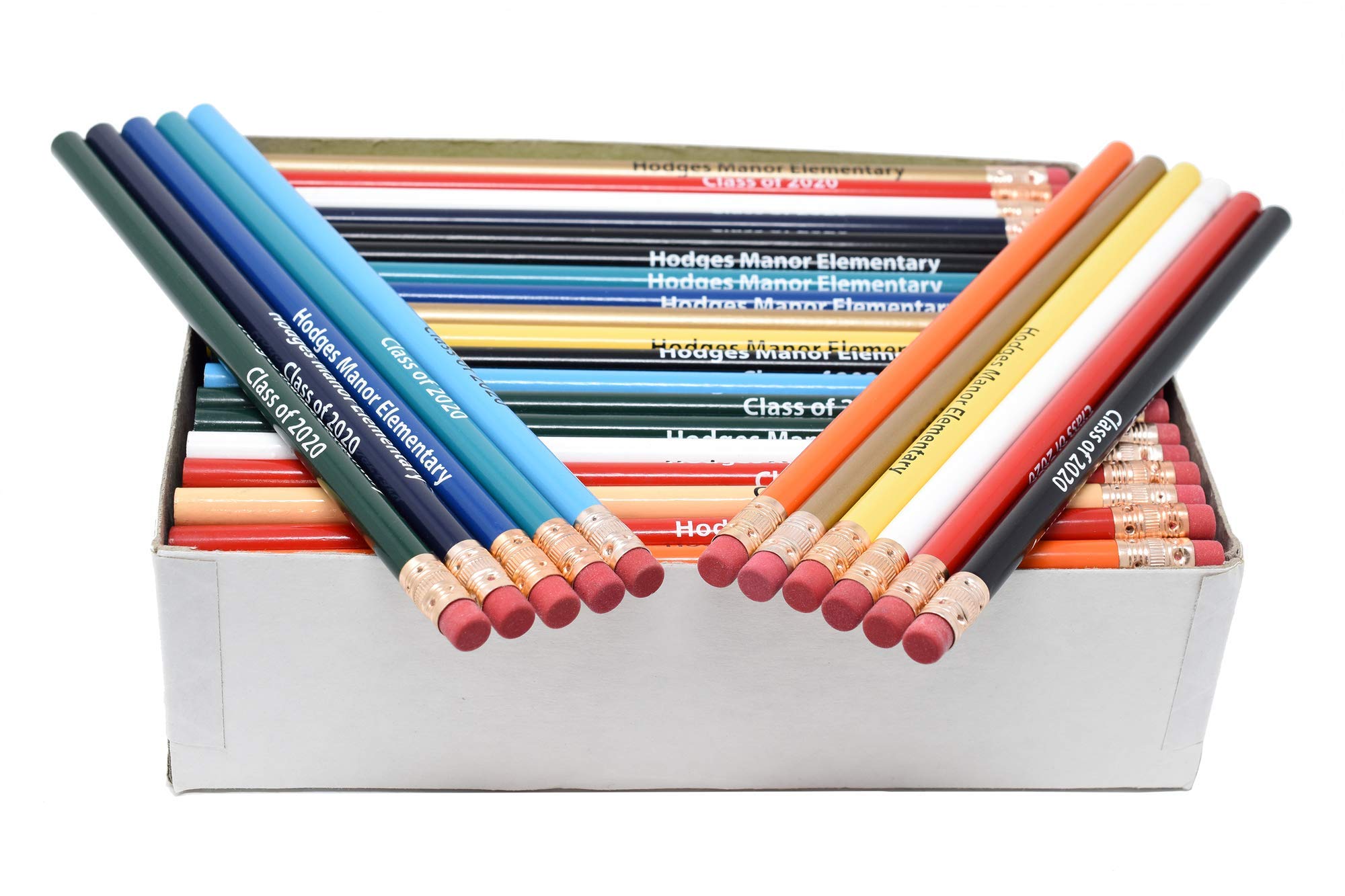 Pencil Guy Promotional Personalized Imprinted Round Pencils.-500 per box