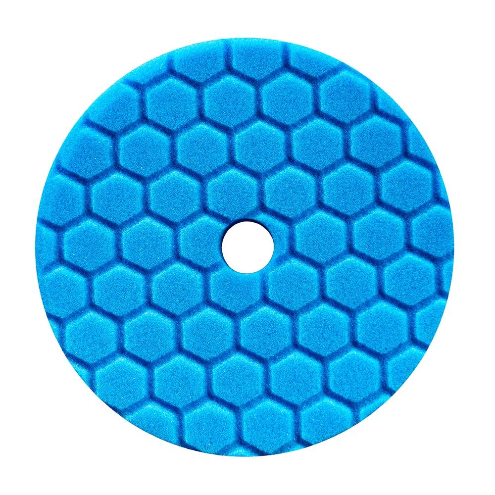 Chemical Guys BUFX115HEX5 Hex-Logic Quantum Polishing/Finishing Pad, Blue (5.5 Inch Fits 5 Inch Backing Plate)