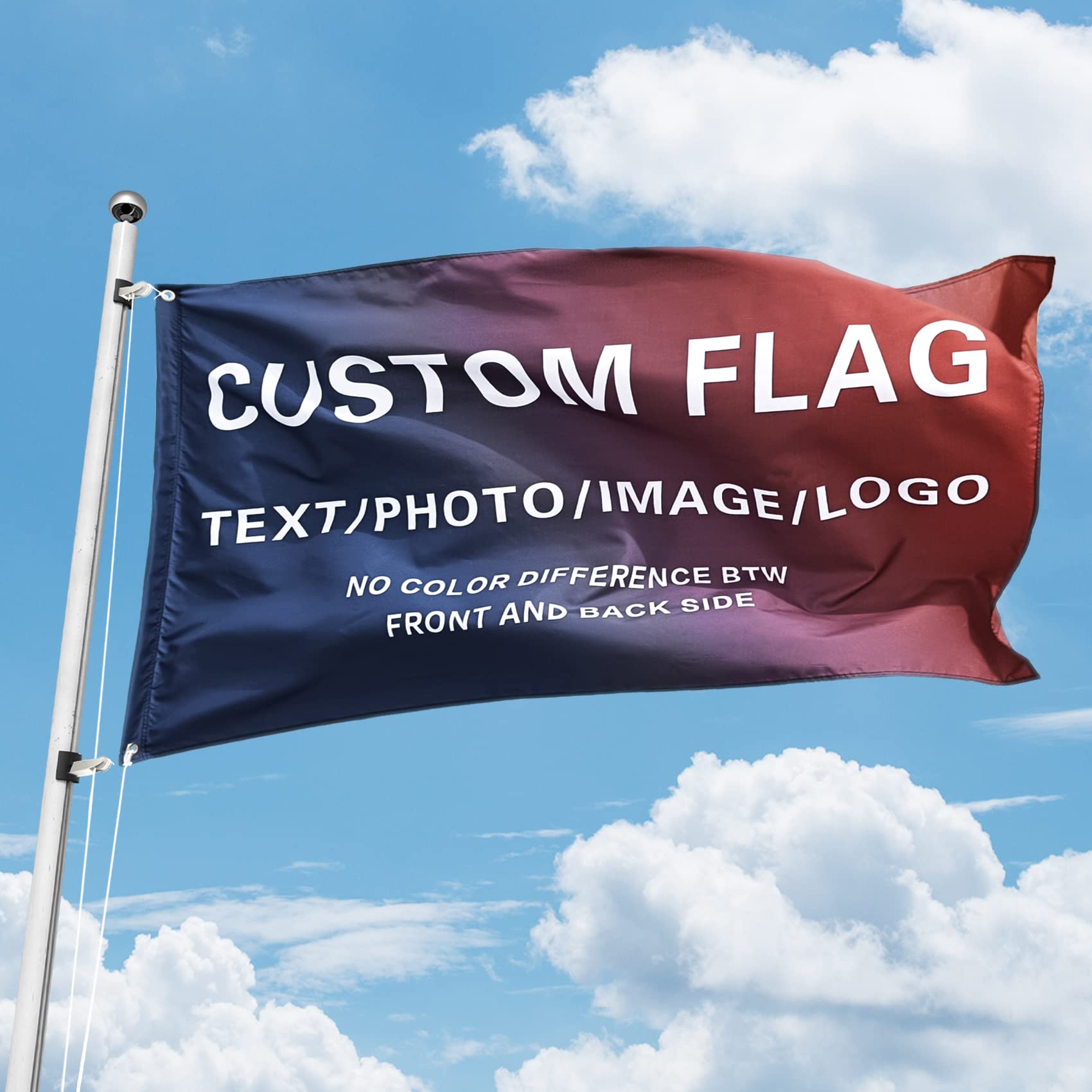 ToFlagify Custom Flag Create Make Your Own Flag Cool Personalized Customize Flag and Banners 3x5 ft College Dorm Room Guys Girls Man Cave Outdoor Indoor Wall