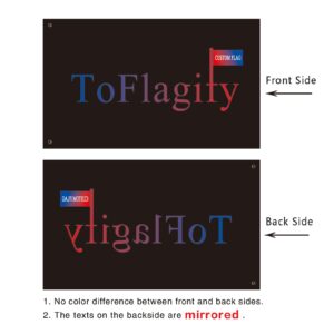 ToFlagify Custom Flag Create Make Your Own Flag Cool Personalized Customize Flag and Banners 3x5 ft College Dorm Room Guys Girls Man Cave Outdoor Indoor Wall