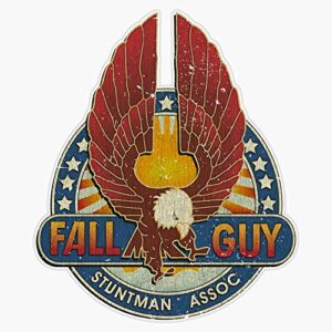 fall guy stuntman association bumper sticker window vinyl decal 5"