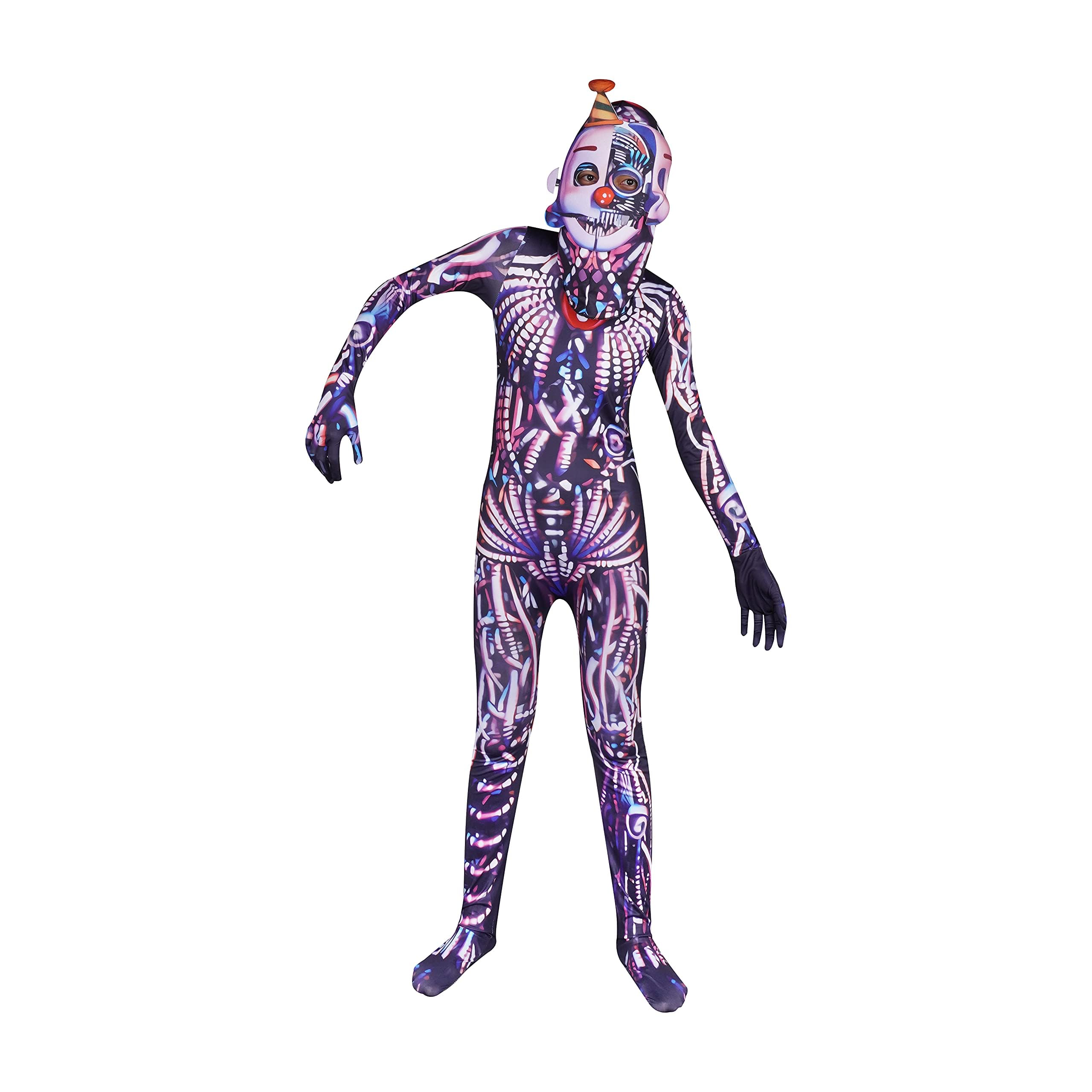 Brigcalki Five Ennard Costume For Kids Boys Sister Location Jumpsuit Creepy Halloween Cosplay Party Bodysuit 5-12 Years