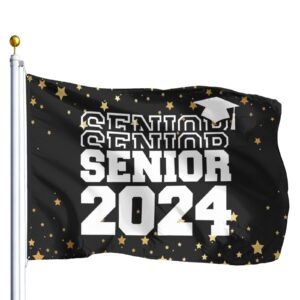 sicrvos Flags for Room Guys Flags Senior Class Of 2024 Flags 3x5 Outdoor Popular Tapestry for Bedroom Wall Art for Parties 3x5 Ft, Graduation Gifts