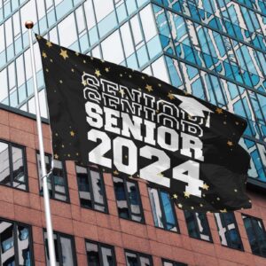 sicrvos Flags for Room Guys Flags Senior Class Of 2024 Flags 3x5 Outdoor Popular Tapestry for Bedroom Wall Art for Parties 3x5 Ft, Graduation Gifts