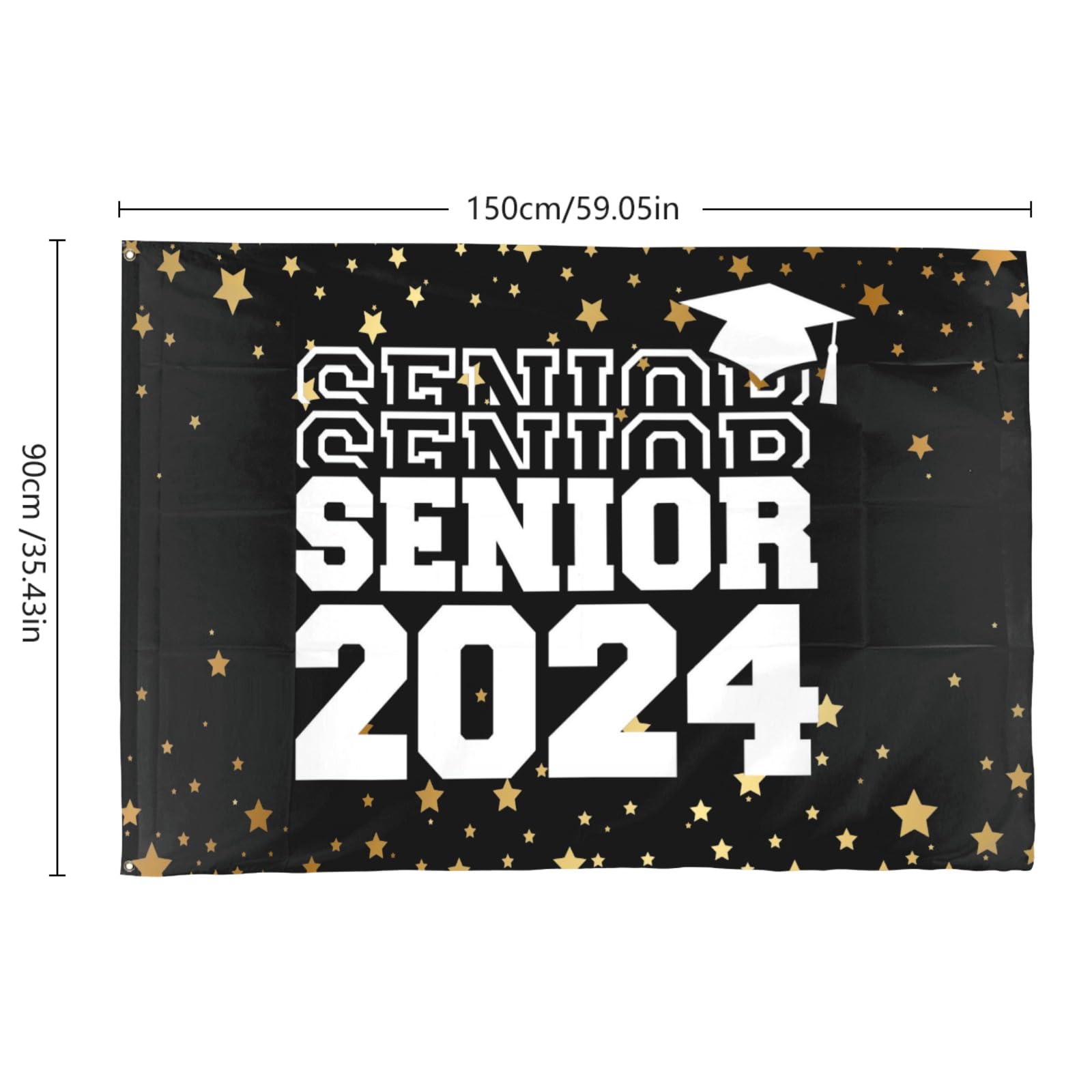 sicrvos Flags for Room Guys Flags Senior Class Of 2024 Flags 3x5 Outdoor Popular Tapestry for Bedroom Wall Art for Parties 3x5 Ft, Graduation Gifts