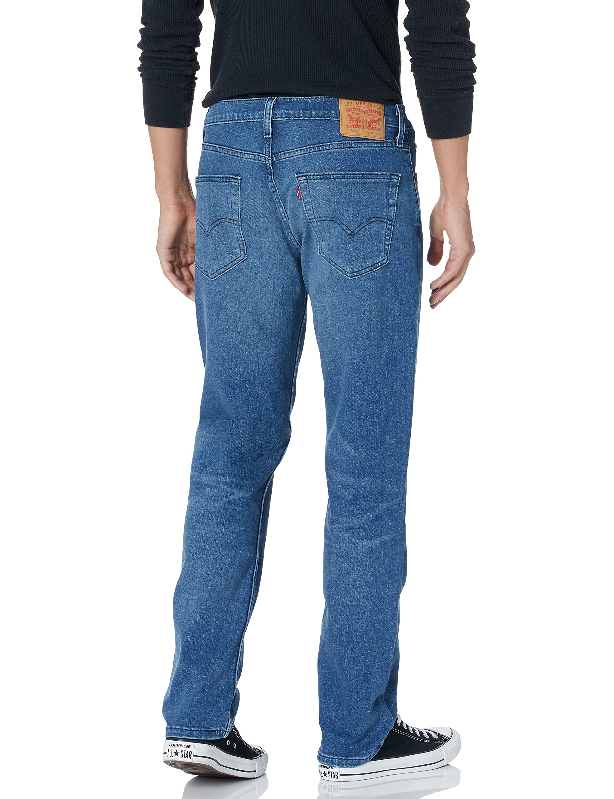 Levi's Men's 514 Straight Fit Cut Jeans (Also Available in Big & Tall), Begonia Tint-Advanced Stretch, 35W x 32L