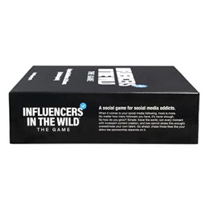 Influencers in the Wild Board Game - 2-6 Players - Built by Tank Sinatra & Tank's Good News - Social Media Board Games for Adults, Social Media Merchandise Card Games for Adults