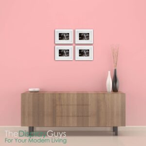 The Display Guys - 6-Pack Minimalist Wooden Picture Frames with Tempered Glass - 5x7 mat to 4x6 - White - Wall & Tabletop