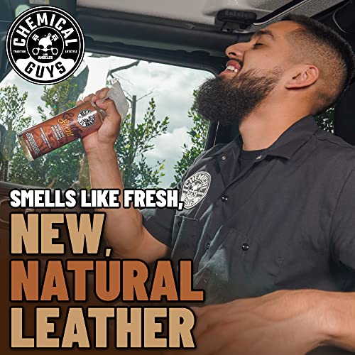 Chemical Guys AIR_300 New Car Scent and Leather Scent Combo Pack, Great for Cars, Trucks, SUVs, RVs & More, 16 fl oz (2 Items)