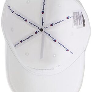 Champion unisex adult Ameritage Dad Adjustable Cap Headband, Medium White, One Size US