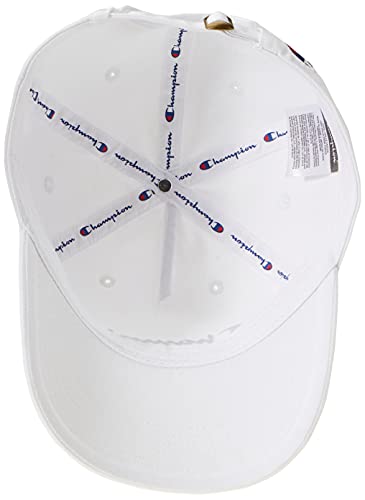 Champion unisex adult Ameritage Dad Adjustable Cap Headband, Medium White, One Size US