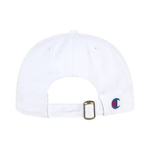 Champion unisex adult Ameritage Dad Adjustable Cap Headband, Medium White, One Size US