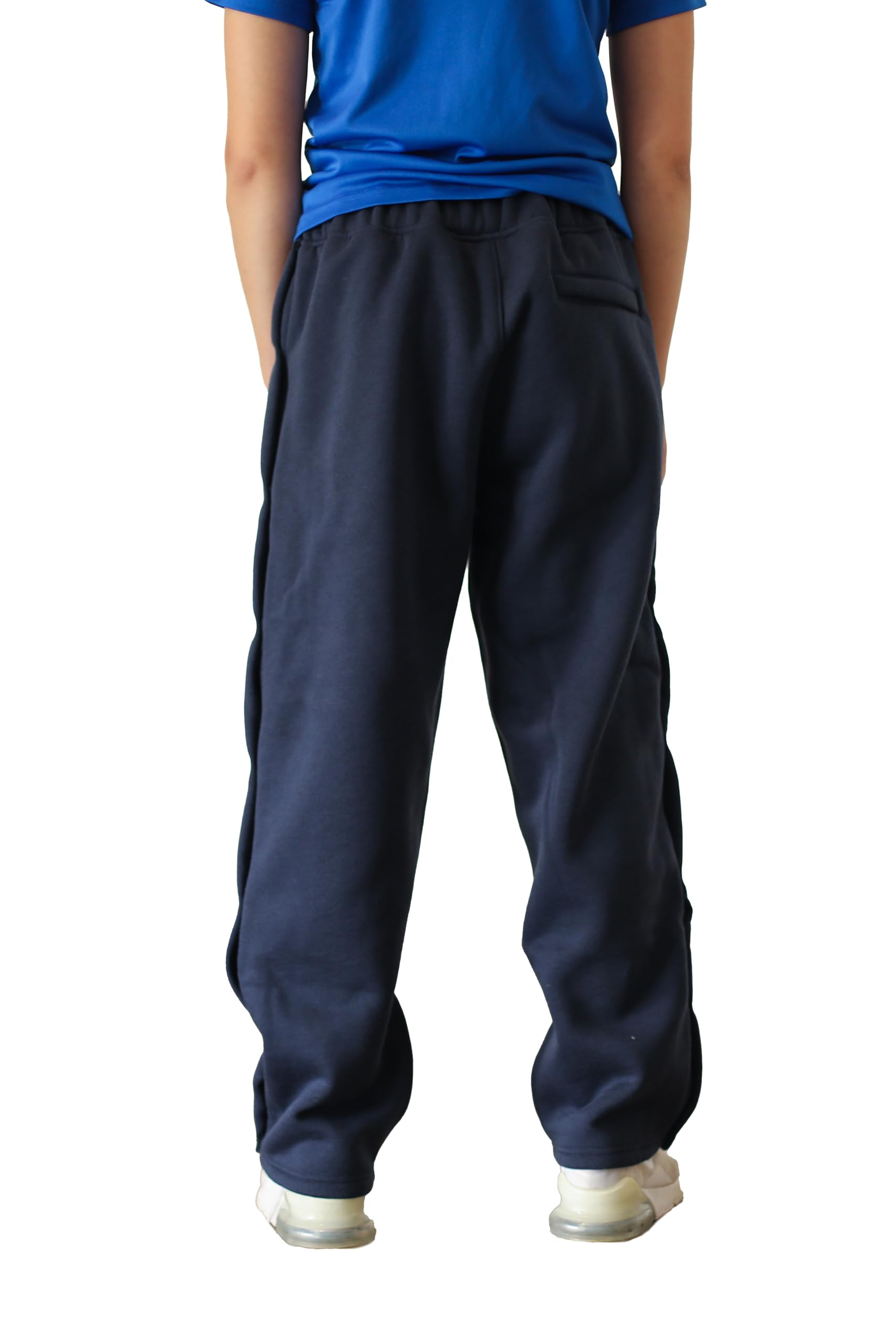 Funny Guy Mugs Retro Tearaway Sweatpants - Premium Breakaway Pants (Navy Blue, Youth Medium)