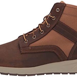 Carhartt mens Force 5" Lightweight Sneaker Soft Toe Ankle Boot, Brown Leather & Tan Duck, 10 US