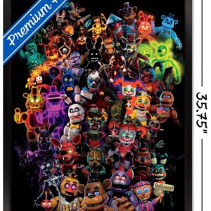 Trends International Five Nights at Freddy's: Special Delivery - Collage Wall Poster, 22.37" x 34.00", Black Framed Version