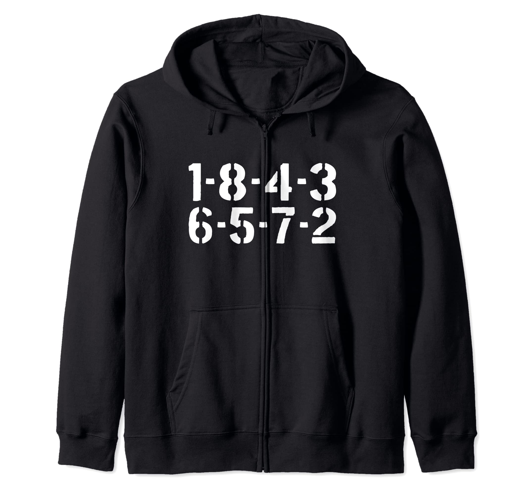 1-8-4-3-6-5-7-2 Firing Order Big Block Engine Car Guy Garage Zip Hoodie